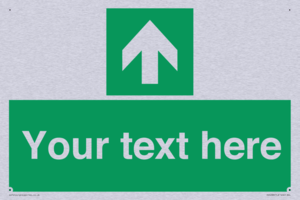 Safe condition Custom arrow up sign